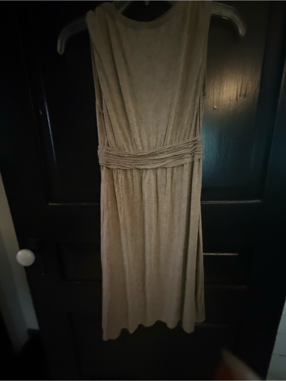 Max Studio Taupe Sleeveless Midi Dress - Picture 4 of 4